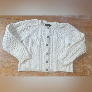 VINTAGE 90’s Eddie Bauer Cable Knit Button Down Cardigan Sweater Size Large